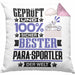 Para-Sportler Geschenk Lustiger Spruch für Para-Sportler Geschenkidee Bester Para-Sportler Der WeltKissen mit Füllung 40x40 (Grau) Rosa Trendation