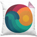 Kitesurfing Kissen mit Füllung 40x40 Geschenk für Kitesurfer Geschenkidee Retro Vintage Grafiken (Grau) Rosa Trendation