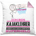 Kajaklehrer Geschenk Kissen mit Füllung 40x40 Ich Bin Kajaklehrer Aber Sag Doch Einfach Superheld Lustige Geschenkdiee für Kajaklehrer (Grau) Rosa Trendation