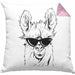 Llama Alpaka Kissen mit Füllung 40x40 Geschenk Lama Geschenkidee für Lama-Fans (Grau) Rosa Trendation