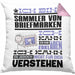 Sammler von Briefmarken Geschenk Kaffee-Kissen mit Füllung 40x40 Geschenkidee für Sammler von Briefmarken Ich Bin Sammler von Briefmarken Ich Kann Es Dir Erklären Jedoch Nicht Für Dich Verstehen Spruch Lustig (Grau) Rosa Trendation