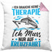 Kreuzfahrt Geschenk Kissen mit Füllung 40x40 Verkündung Geschenkidee für Kreuzfahrt-Fans Schiff (Grau) Rosa Trendation