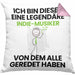 Indie-Musiker Geschenk Kissen mit Füllung 40x40 Lustige Geschenkidee Geburtstag für Indie-Musiker Ich Bin Dieser Legendäre Indie-Musiker Von Dem Alle Geredet Haben (Grau) Rosa Trendation