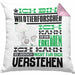Wildtierforscher Geschenk Kaffee-Kissen mit Füllung 40x40 Geschenkidee für Wildtierforscher Ich Bin Wildtierforscher Ich Kann Es Dir Erklären Jedoch Nicht Für Dich Verstehen Spruch Lustig (Grau) Rosa Trendation