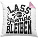 Schwarzer Humor Lass Uns Fremde Bleiben Kissen mit Füllung 40x40 Geschenk Kollegen Sarkasmus Ironie Geschenkidee für Männer Frauen (Grau) Rosa Trendation
