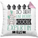 Expertin Geschenk Kissen mit Füllung 40x40 Lustig Geschenkidee für Expertin Geburtstag So Sieht Eine Richtig Coole Expertin Aus Frauen Spruch (Grau) Rosa Trendation