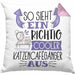Katzencafégänger Kissen mit Füllung 40x40 So Sieht Ein Richtig Cooler Katzencafégänger Aus Geschenk Lustiger Spruch Geschenkidee (Grau) Rosa Trendation