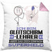 Gleitschirmlehrer Geschenk Kissen mit Füllung 40x40 Ich Bin Gleitschirmlehrer Aber Sag Doch Einfach Superheld Lustige Geschenkdiee für Gleitschirmlehrer (Grau) Rosa Trendation