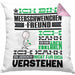 Meerschweinchenfreund Geschenk Kaffee-Kissen mit Füllung 40x40 Geschenkidee für Meerschweinchenfreund Ich Bin Meerschweinchenfreund Ich Kann Es Dir Erklären Jedoch Nicht Für Dich Verstehen Spruch Lustig (Grau) Rosa Trendation