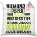 Haustiersitter Geschenk Kissen mit Füllung 40x40 Lustige Geschenkidee für Haustiersitter Geburtstag Niemand Ist Perfekt Aber Als Haustiersitter Ist Man Nah Dran (Grau) Rosa Trendation