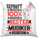 Musiker Geschenk Lustiger Spruch für Musiker Geschenkidee Bester Musiker Der WeltKissen mit Füllung 40x40 (Grau) Rosa Trendation
