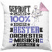 Orchestermusiker Geschenk Lustiger Spruch für Orchestermusiker Geschenkidee Bester Orchestermusiker Der WeltKissen mit Füllung 40x40 (Grau) Rosa Trendation