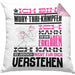 Muay-Thai-Kämpfer Geschenk Kaffee-Kissen mit Füllung 40x40 Geschenkidee für Muay-Thai-Kämpfer Ich Bin Muay-Thai-Kämpfer Ich Kann Es Dir Erklären Jedoch Nicht Für Dich Verstehen Spruch Lustig (Grau) Rosa Trendation