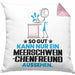 Meerschweinchenfreund Geschenk Kissen mit Füllung 40x40 So Gut Kann Nur Ein Meerschweinchenfreund Aussehen Geschenkidee (Grau) Rosa Trendation