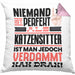 Katzensitter Geschenk Kissen mit Füllung 40x40 Lustige Geschenkidee für Katzensitter Geburtstag Niemand Ist Perfekt Aber Als Katzensitter Ist Man Nah Dran (Grau) Rosa Trendation