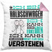 Halbschwager Geschenk Kaffee-Kissen mit Füllung 40x40 Geschenkidee für Halbschwager Ich Bin Halbschwager Ich Kann Es Dir Erklären Jedoch Nicht Für Dich Verstehen Spruch Lustig (Grau) Rosa Trendation