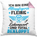 Altenpflegerin Kissen mit Füllung 40x40 Geschenk Altenpflege Geschenkidee Liebenswert und Total Bekloppt Altenheim (Grau) Rosa Trendation