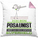 Posaunist Geschenk Kissen mit Füllung 40x40 Ich Bin Posaunist Aber Sag Doch Einfach Superheld Lustige Geschenkdiee für Posaunist (Grau) Rosa Trendation