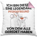 Pferdefreund Geschenk Kissen mit Füllung 40x40 Lustige Geschenkidee Geburtstag für Pferdefreund Ich Bin Dieser Legendäre Pferdefreund Von Dem Alle Geredet Haben (Grau) Rosa Trendation