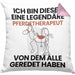 Pferdetherapeut Geschenk Kissen mit Füllung 40x40 Lustige Geschenkidee Geburtstag für Pferdetherapeut Ich Bin Dieser Legendäre Pferdetherapeut Von Dem Alle Geredet Haben (Grau) Rosa Trendation