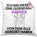Judoka Geschenk Kissen mit Füllung 40x40 Lustige Geschenkidee Geburtstag für Judoka Ich Bin Dieser Legendäre Judoka Von Dem Alle Geredet Haben (Grau) Rosa Trendation