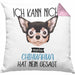 Chihuahua Besitzer Kissen mit Füllung 40x40 Geschenk Lustiger Spruch Geschenkidee Ich Kann Nicht Mein Chihuahua Hat Nein Gesagt (Grau) Rosa Trendation