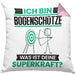 Bogenschütze Kissen mit Füllung 40x40 Geschenk für Bogenschütze Geburtstag Lustiger Spruch Was Ist Deine Superkraft (Grau) Rosa Trendation