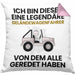 Geländewagenfahrer Geschenk Kissen mit Füllung 40x40 Lustige Geschenkidee Geburtstag für Geländewagenfahrer Ich Bin Dieser Legendäre Geländewagenfahrer Von Dem Alle Geredet Haben (Grau) Rosa Trendation