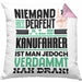 Kanufahrer Geschenk Kissen mit Füllung 40x40 Lustige Geschenkidee für Kanufahrer Geburtstag Niemand Ist Perfekt Aber Als Kanufahrer Ist Man Nah Dran (Grau) Rosa Trendation