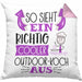 So Sieht Ein Richtig Cooler Outdoor-Koch Aus Kissen mit Füllung 40x40 Geschenk für Outdoor-Koch Geburtstag Geschenkdiee (Grau) Rosa Trendation
