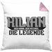 Kilian Kissen mit Füllung 40x40 Namen Spruch Namenstag (Grau) Rosa Trendation
