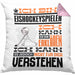 Eishockeyspieler Geschenk Kaffee-Kissen mit Füllung 40x40 Geschenkidee für Eishockeyspieler Ich Bin Eishockeyspieler Ich Kann Es Dir Erklären Jedoch Nicht Für Dich Verstehen Spruch Lustig (Grau) Rosa Trendation