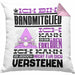 Bandmitglied Geschenk Kissen mit Füllung 40x40 Geschenkidee für Bandmitglied Geburtstag Lustig Ich Bin Bandmitglied Ich Kann Es Dir Erklären Aber Nicht Für Dich Verstehen (Grau) Rosa Trendation