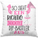 So Sieht Ein Richtig Cooler DIY-Bastler Aus Geschenk Kissen mit Füllung 40x40 Lustiger Spruch Geschenkidee (Grau) Rosa Trendation