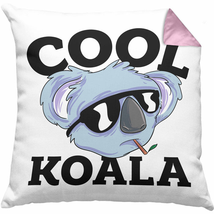 Kissen mit Füllung 40x40 Koala Geschenkidee für Koala-Liebhaber Kissen mit Füllung 40x40 Koala-Aufdruck (Grau) Rosa Trendation