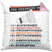 Der tolle Tag Badminton Spieler Kissen mit Füllung 40x40 Geschenk Spruch (Grau) Rosa Trendation