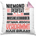 Musikliebhaber Geschenk Kissen mit Füllung 40x40 Lustige Geschenkidee für Musikliebhaber Geburtstag Niemand Ist Perfekt Aber Als Musikliebhaber Ist Man Nah Dran (Grau) Rosa Trendation