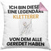 Kletterer Geschenk Kissen mit Füllung 40x40 Lustige Geschenkidee Geburtstag für Kletterer Ich Bin Dieser Legendäre Kletterer Von Dem Alle Geredet Haben (Grau) Rosa Trendation