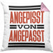 Angepisst Von Angepasst Kissen mit Füllung 40x40 System. Geschenkidee (Grau) Rosa Trendation