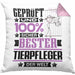 Tierpfleger Geschenk Lustiger Spruch für Tierpfleger Geschenkidee Bester Tierpfleger Der WeltKissen mit Füllung 40x40 (Grau) Rosa Trendation