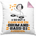 Drum-and-Bass-DJ Geschenk Kissen mit Füllung 40x40 So Gut Kann Nur Ein Drum-and-Bass-DJ Aussehen Geschenkidee (Grau) Rosa Trendation