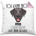 Labrador Besitzer Kissen mit Füllung 40x40 Geschenk Lustiger Spruch Geschenkidee Ich Kann Nicht Mein Labrador Hat Nein Gesagt (Grau) Rosa Trendation