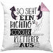 Kletterer Kissen mit Füllung 40x40 Geschenk So Sieht Ein Richtig Cooler Kletterer Aus Geschenkidee Spruch Lustig (Grau) Rosa Trendation