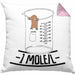 Chemiker Kissen mit Füllung 40x40 Lustiger Maulwurf Mole Per Liter Chemie Avogadro's Chemiker Kissen mit Füllung 40x40 (Grau) Rosa Trendation