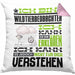 Wildtierbeobachter Geschenk Kaffee-Kissen mit Füllung 40x40 Geschenkidee für Wildtierbeobachter Ich Bin Wildtierbeobachter Ich Kann Es Dir Erklären Jedoch Nicht Für Dich Verstehen Spruch Lustig (Grau) Rosa Trendation
