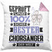 Chorsänger Geschenk Lustiger Spruch für Chorsänger Geschenkidee Bester Chorsänger Der WeltKissen mit Füllung 40x40 (Grau) Rosa Trendation