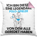 Polo-Spieler Geschenk Kissen mit Füllung 40x40 Lustige Geschenkidee Geburtstag für Polo-Spieler Ich Bin Dieser Legendäre Polo-Spieler Von Dem Alle Geredet Haben (Grau) Rosa Trendation