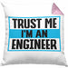 Ingenieur Kissen mit Füllung 40x40 Gadget Geschenk Ingeneur Geschenkidee Lustig (Grau) Rosa Trendation