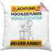 Vogelzüchter Kissen mit Füllung 40x40 Geschenk Lustiger Spruch Geschenkidee für Vogelzüchter Achtung Hochleistungs Vogelzüchter Bei Der Arbeit (Grau) Rosa Trendation