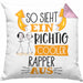 So Sieht Ein Richtig Cooler Rapper Aus Kissen mit Füllung 40x40 Geschenk für Rapper Geburtstag Geschenkdiee (Grau) Rosa Trendation